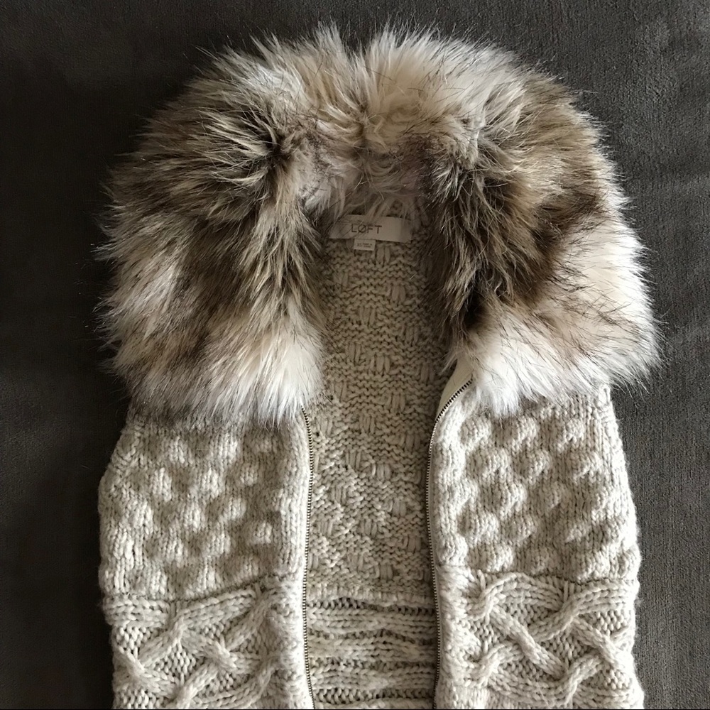 Loft zip up vest